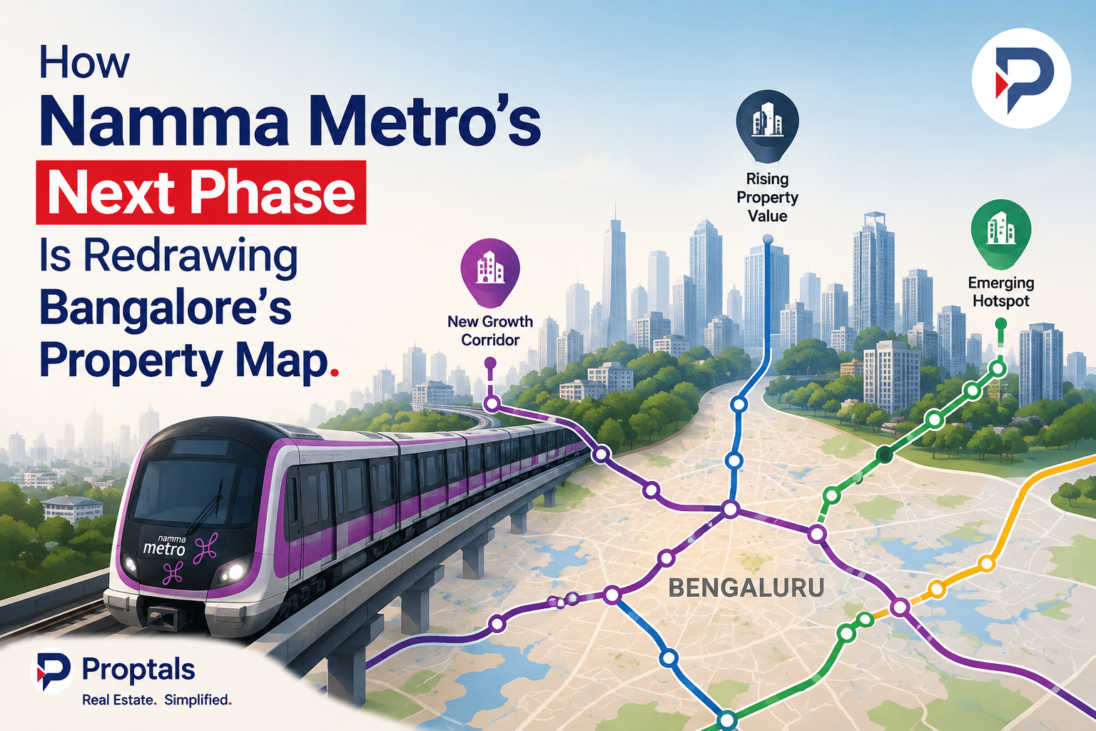 How Namma Metro's Next Phases Are Redrawing Bangalore's Property Map (2026)