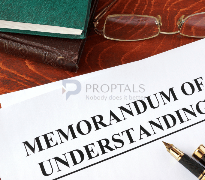 Prepare Memorandum of Understanding (MOU) in Bangalore